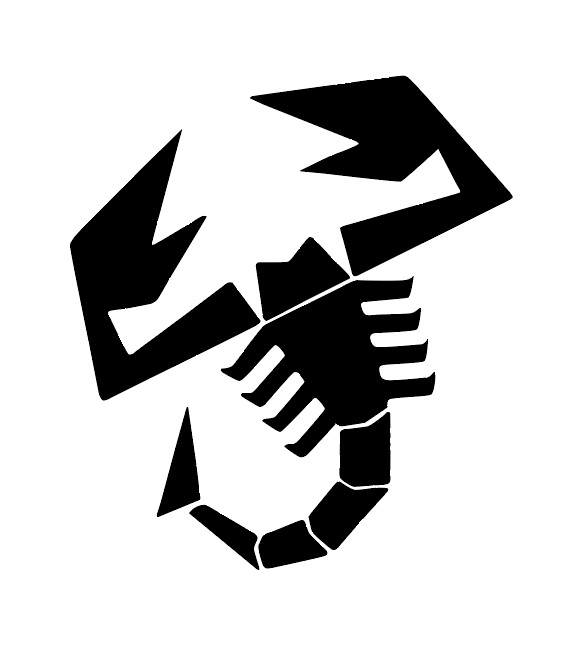 Adesivo scorpione nero