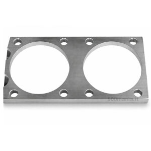 Piastra sottocanna in alluminio H 10 mm per cilindri Ø 73,5 mm, elaborazioni motore Fiat 500 F e Fiat 500 L