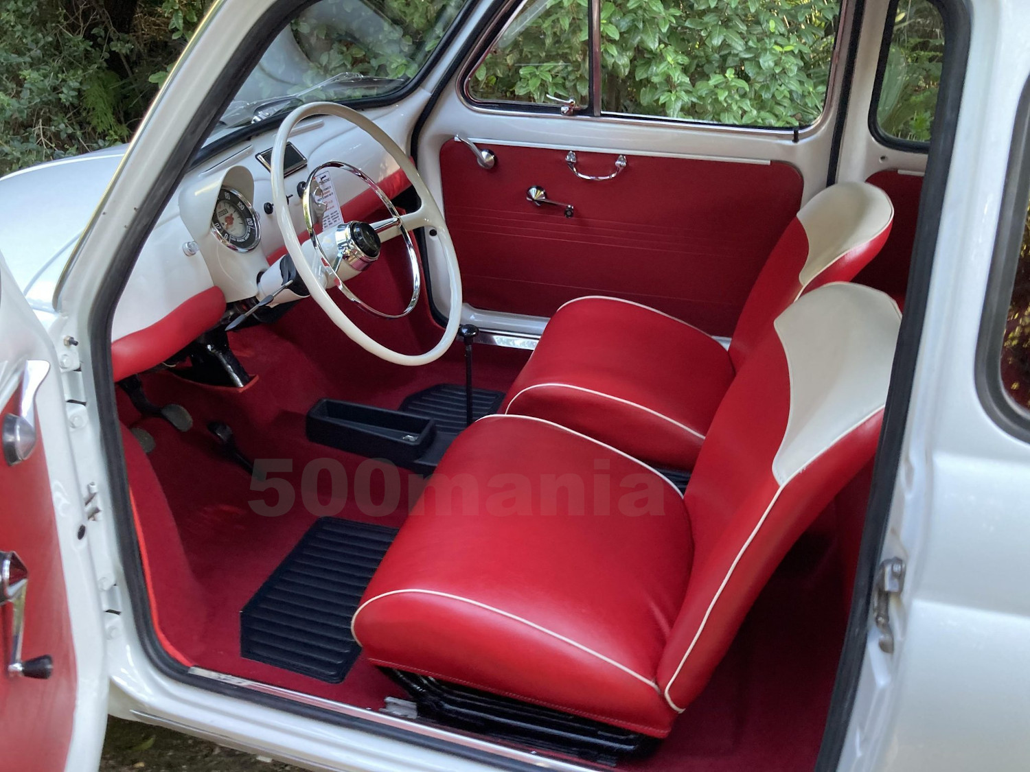 Tappeto moquette rossa per Fiat 500 F/L/R