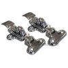Pair of chrome bonnet hooks