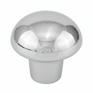 Pomello cambio tondo in plastica cromata per Fiat 500 F e Fiat 126