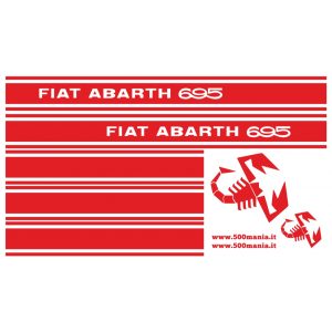 Set of Abarth 695 stickers
