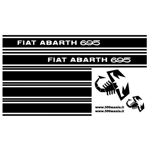 Set of Abarth 695 stickers