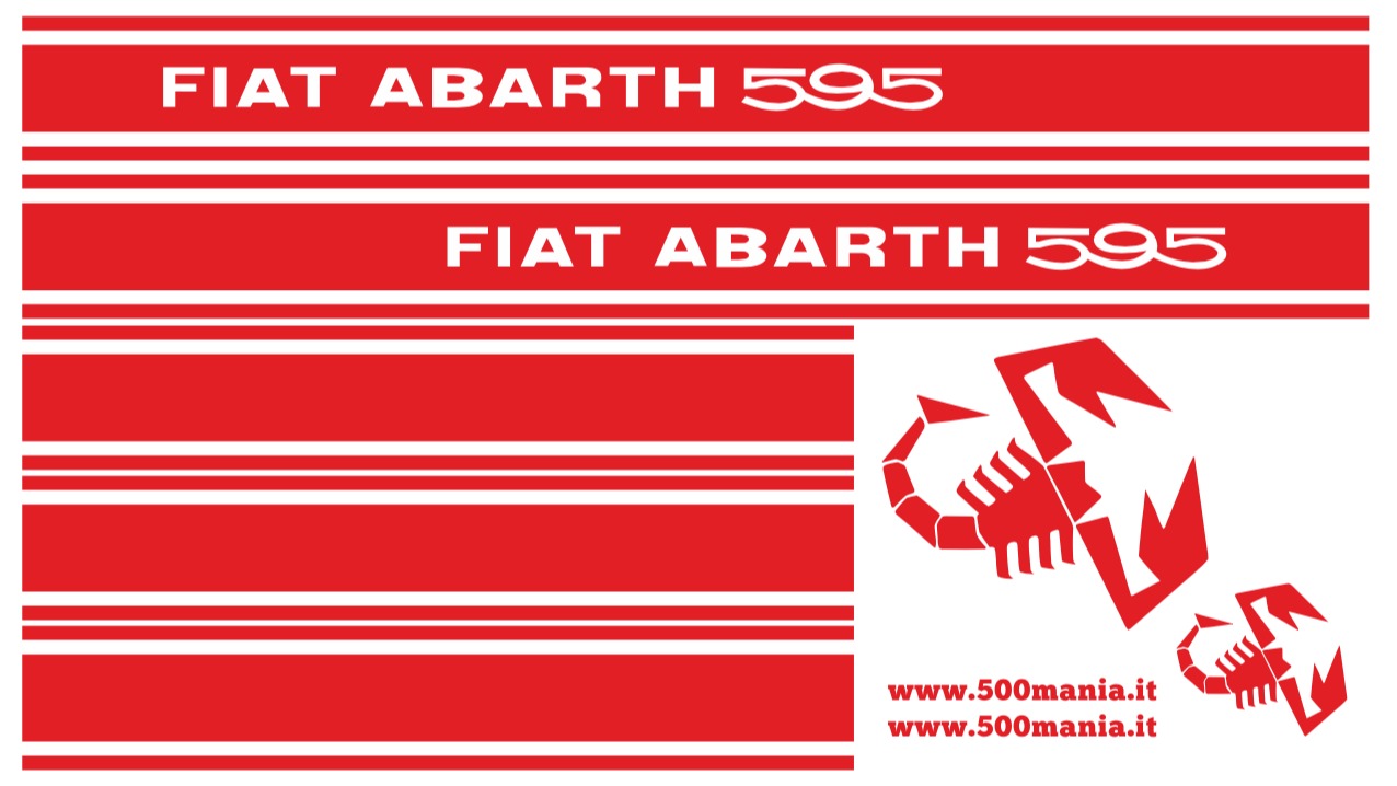 Serie Adesivi Abarth 595